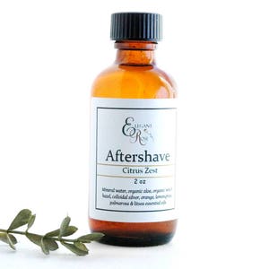 Aftershave, Mens Aftershave, Citrus Zest Natural Aftershave