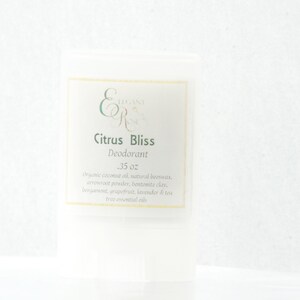 Citrus Bliss Travel/Sample Deodorant - Bio, kein Aluminium, kein Backpulver Deodorant
