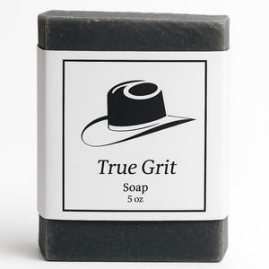 TRUE GRIT Soap, Mens Soap, Gift for Dad, Husband Gift Soap, Gift for Him