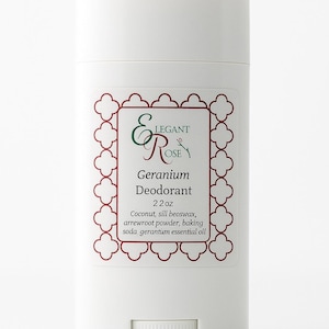 Deodorante naturale al geranio