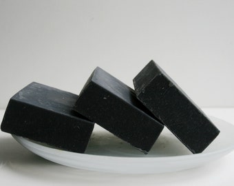 Unscented Activated Charcoal Soap Bar  -Charcoal Soap| Handmade Soap| Acne Soap| Sensitive Skin Soap