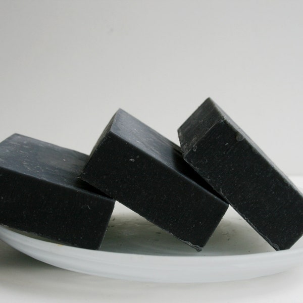 Unscented Activated Charcoal Soap Bar  -Charcoal Soap| Handmade Soap| Acne Soap| Sensitive Skin Soap