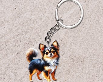 Chihuahua Acrylic Keychain, Dog Lover Gift