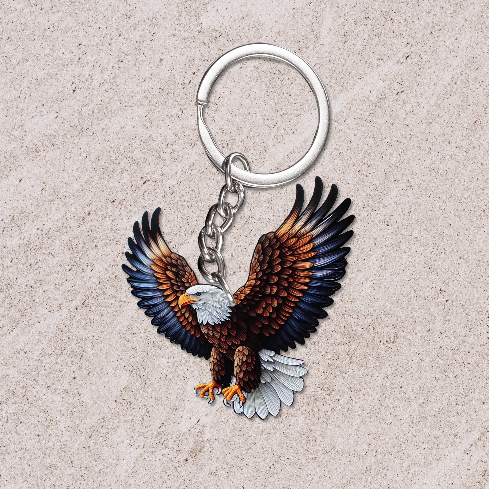 Double-sided Eagle Acrylic Keychain, Bird Lover Gift - Etsy