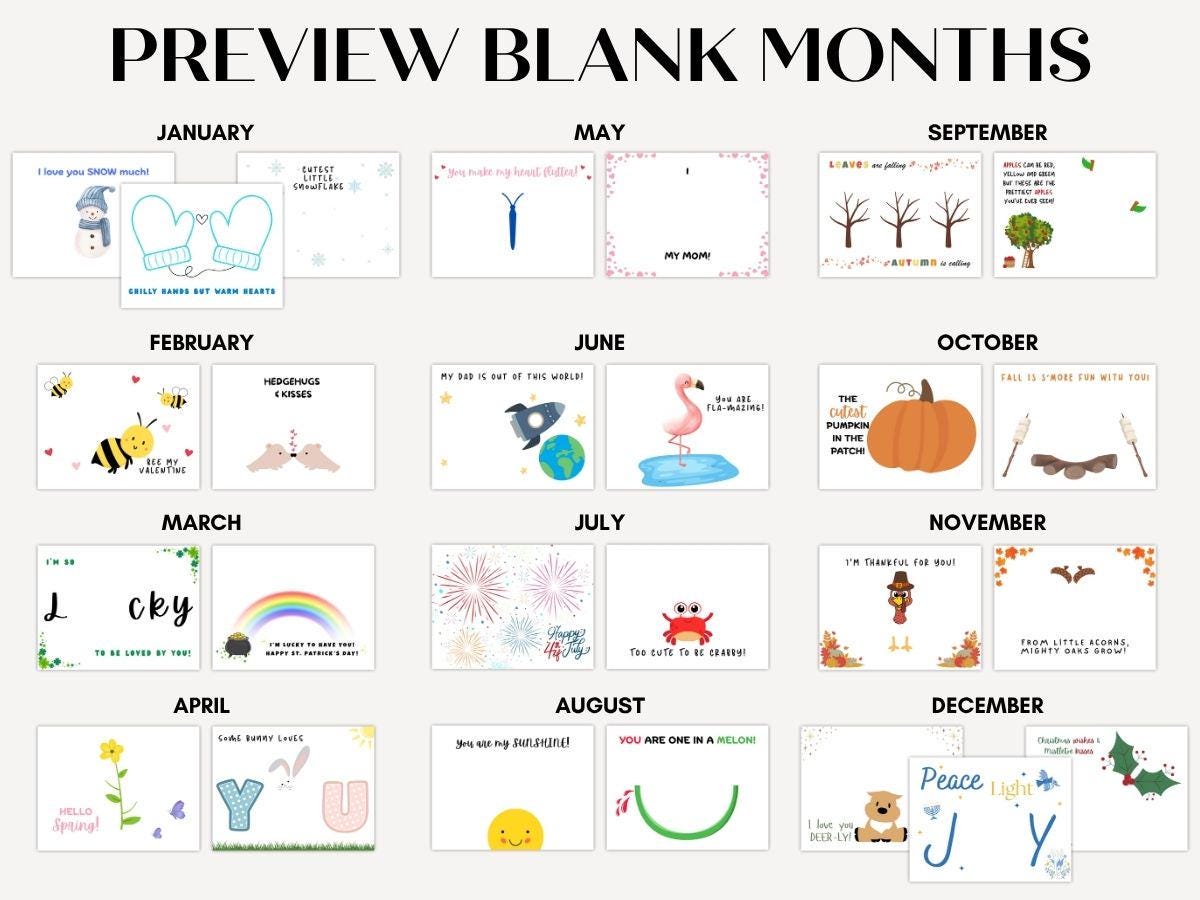 2026 Handprint Calendar Craft | Printable Calendar Keepsake | Handprint ...