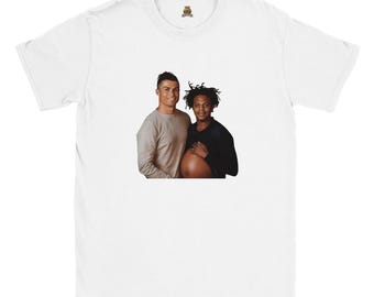 Funny IShowSpeed Christiano Ronaldo Gag T-Shirt Pregnant Football Soccer Bump, Set, Score! Cristiano and Speed&#39;s Pregame Warm-Up Meme
