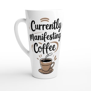 White 17oz Latte Ceramic Mug – Large Coffee Cup Gift for Home, Office & Cafe