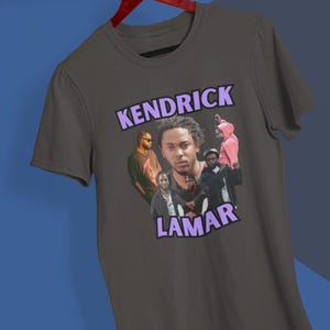 Kendrick Lamar Collage TShirt Unisex Crewneck Tee Iconic Hip Hop Legend Shirt Music Fan Apparel Streetwear Super Bowl Music Fan Gift Culture