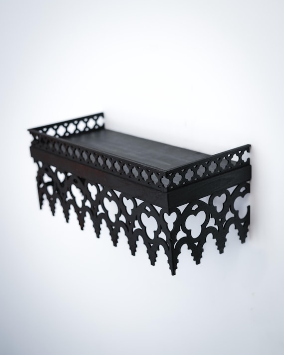 Hand Painted Gothic Wall Shelf – Notre Dame Decor (DIY Kit)
