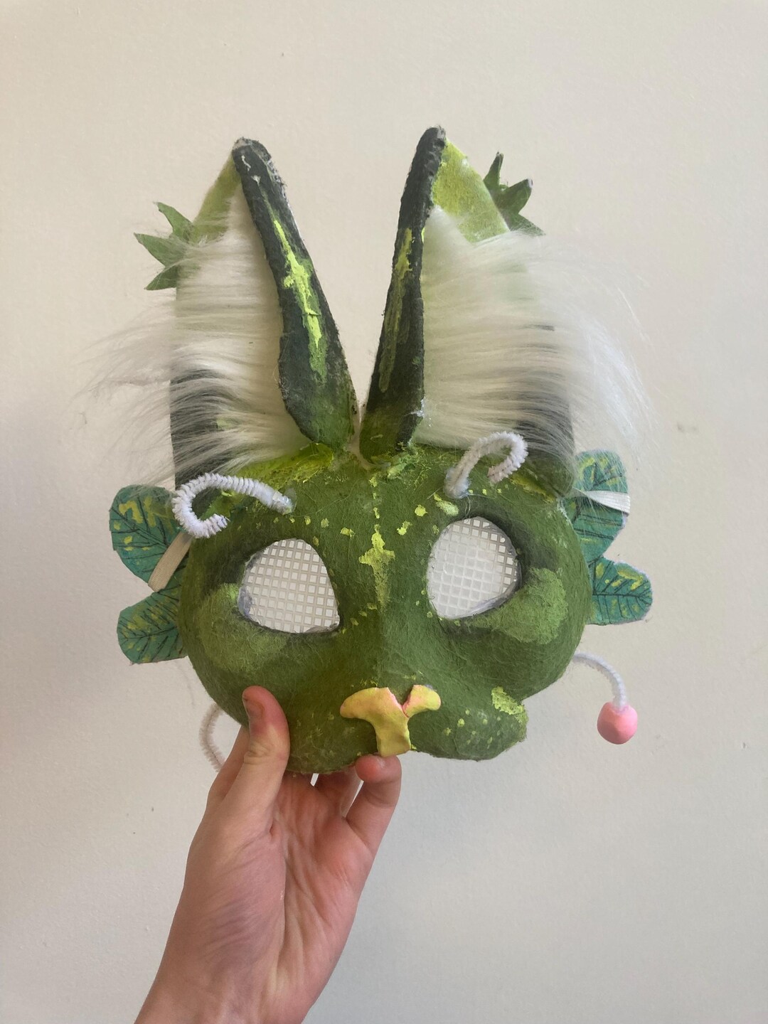 Sage Alien Cat Mask - Etsy