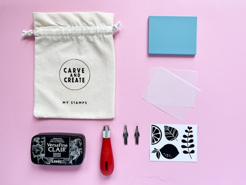 Mini Stampmaking Kit, Craft Kits for Adults, Gifts for Her, Diy