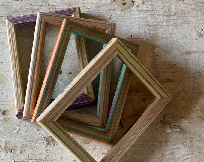 Upcycled Skateboard Picture Frame: Handcrafted Wall Decor