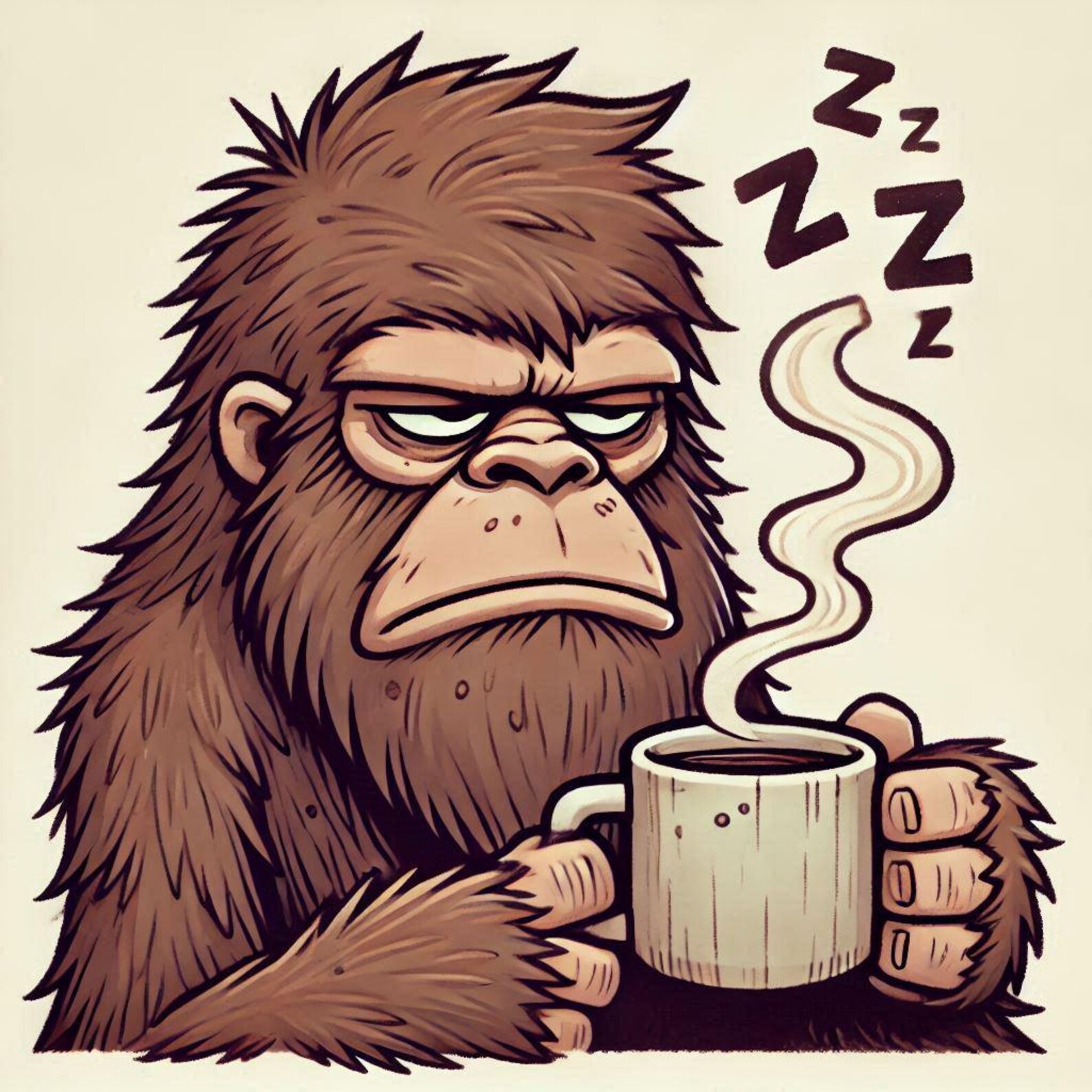 Grumpy Bigfoot Coffee Mug: Fun Sasquatch Lover Gift (15oz) - Etsy