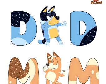 Pareja de papá y mamá (PNG), Mamá de Bluey (PNG), Papá de Bluey (PNG), Familia de Bluey (PNG), Bluey (PNG), Mamá de Bluey (PNG), Día del Padre de Bluey (PNG), Día de la Madre de Bluey (PNG)