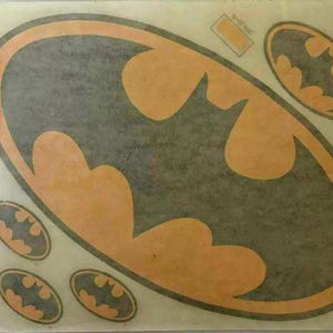 Original Vintage 1989 Batman Superhero DC Comics Medley Iron On Transfer