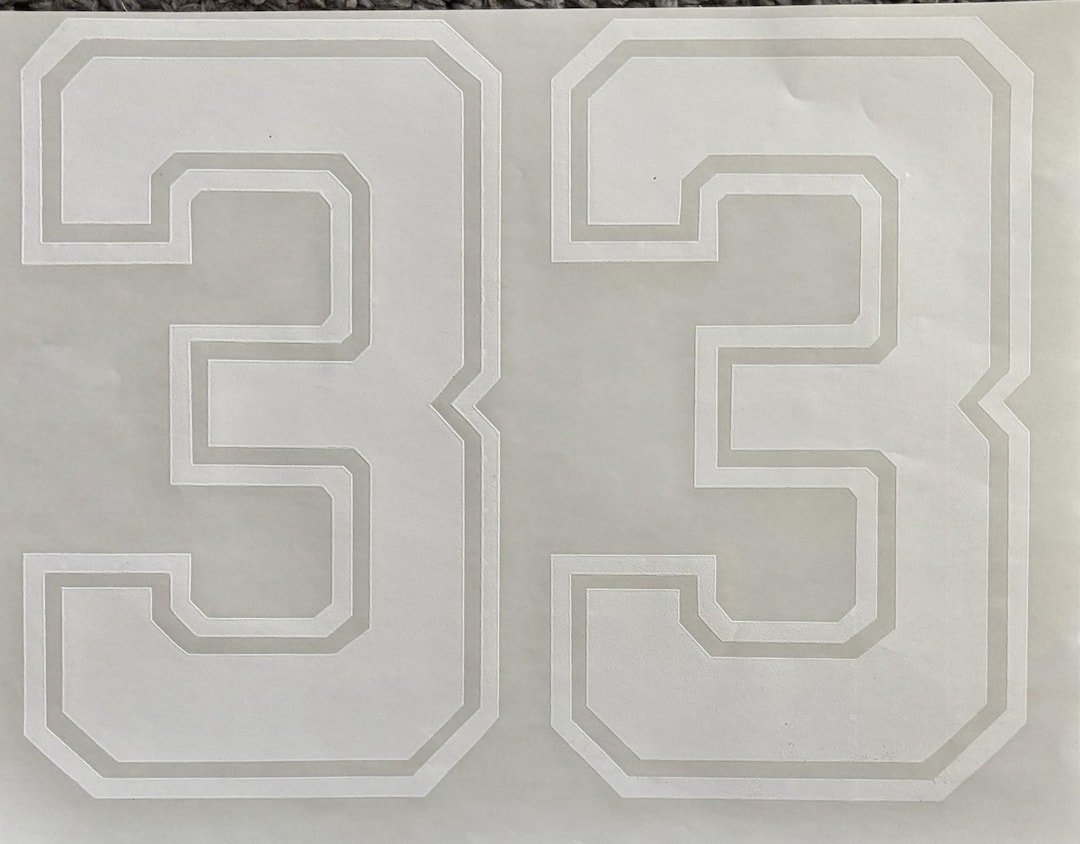 Original Vintage Number 33 Iron on Transfer - Etsy