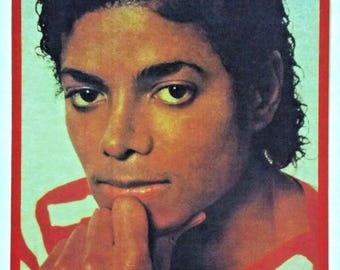 Transferencia de calor original de la firma de Michael Jackson de los años 80