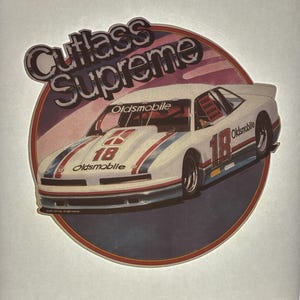 Original Vintage 1991 Oldsmobile Cutlass Supreme Car Iron On Transfer