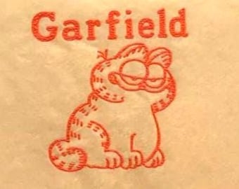 Vintage 1970s Garfield Cat Mini Iron On Transfer – Collector's Item