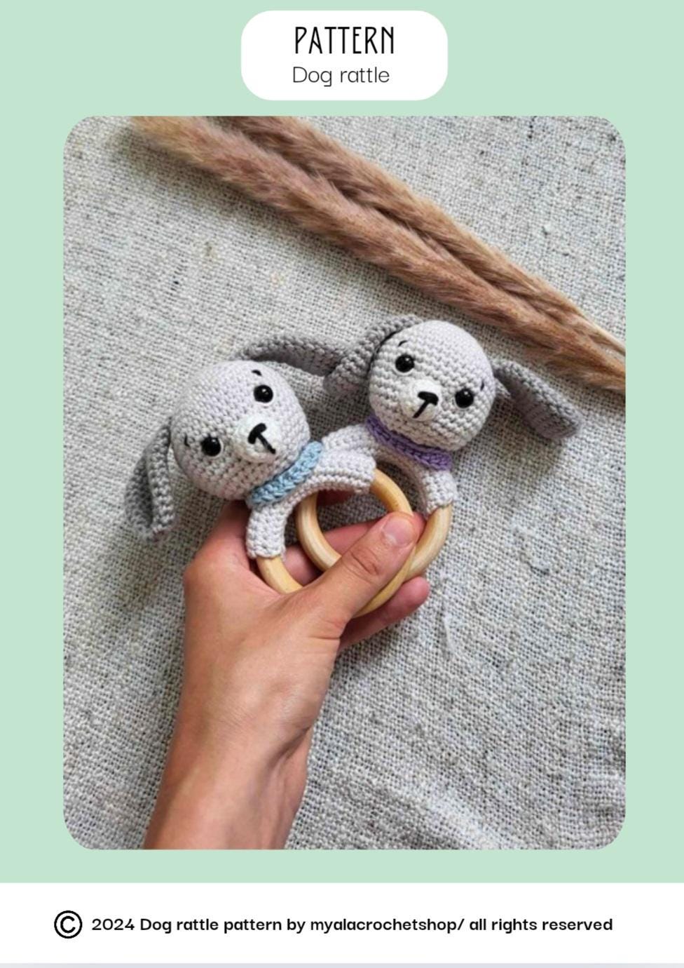 Dog Rattle Amigurumi PATTERN [ENG] and [dutch] - Etsy