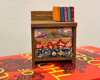 A Court of Thorns and Roses (ACOTAR) Book Shelf Decoration Archeron Sisters Hand-Painted Dresser