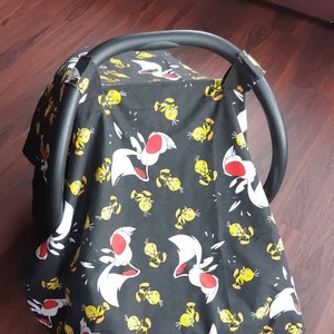 BDK USA Tweety Bird Headrest Covers – 2-Pack – Looney Tunes Car Accessories