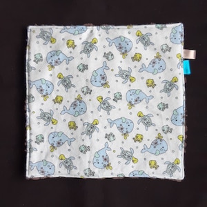 Couverture pour bébé Lovey - Turtle Lovey - Lovey câlin - Cadeau de baby shower - Couverture de voyage - Amour pour tout-petits