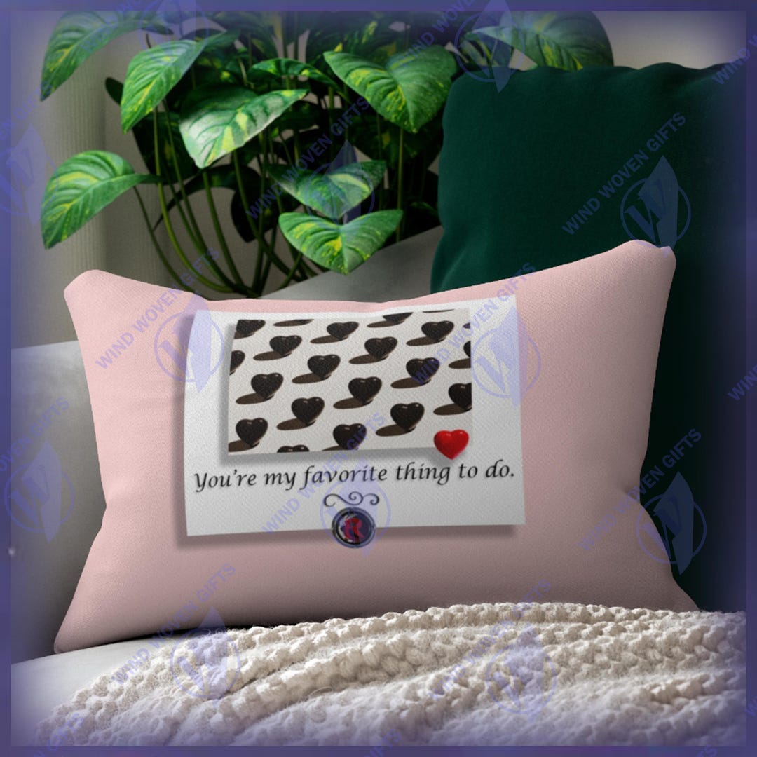Pillow No. 2 You're My Favorite Thing to Do Pillow Etsy
