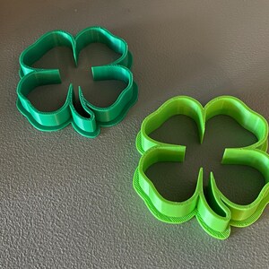 Four-Leaf Clover Cookie Cutter, 3D Printed, Lucky Four Leaf Clover Cookie Cutter -Perfect for St. Patrick&#39;s Day, Shamrock Shaped