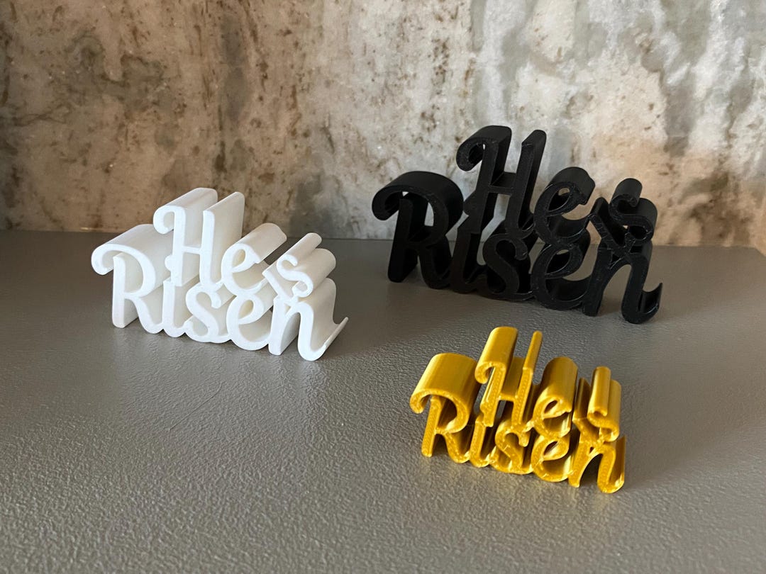 He is Risen 3D Printed / Christian Home Decor / Resurrection / Lots of ...