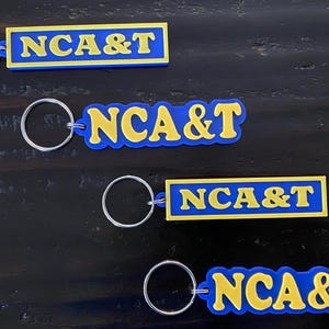 North Carolina A & T Schlüsselbund: 3D gedrucktes HBCU Pride Accessoire