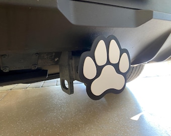 3D Printed Paw Print Trailer Hitch Cover: Pet Lover Gift