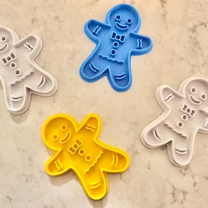 Gingerbread Man Cookie Cutter / Lots of Colors, Several Sizes / 3D Printed Gingerbread Man Cookie Cutter