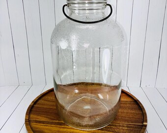 Vintage 5 Gallon Glass Mason’s Jar Patent Nov. 30th 1858 Eagle Star
