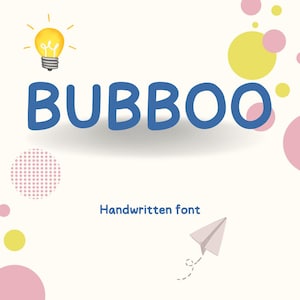 Bubboo – A Playful Handwritten Font for Kids, Teachers & Creators
