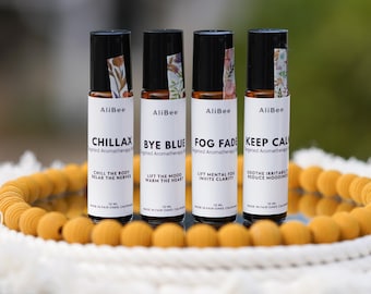 Aromatherapy Rollers for Menopause & Perimenopause | Essential Oil Blends for Hot Flashes, Mood, Focus + Calm | Snarky Days | Bye Blue
