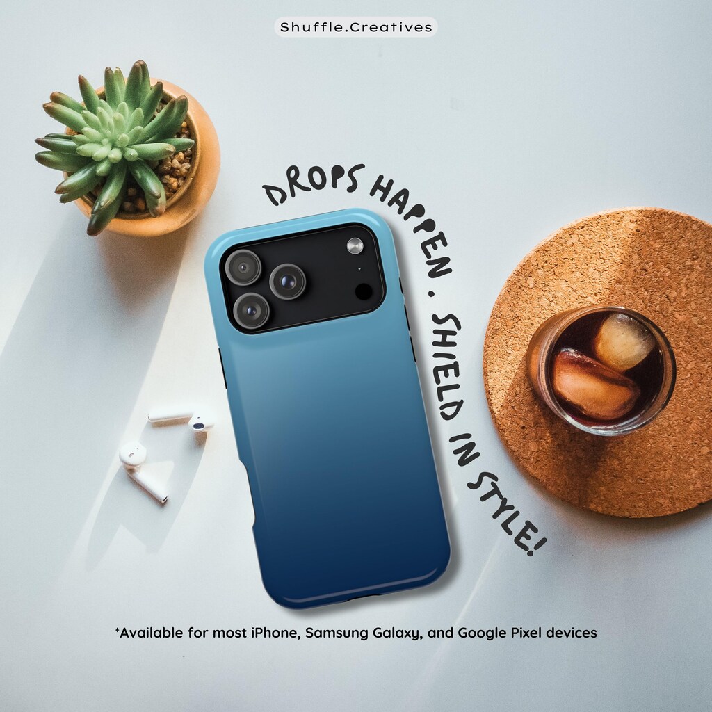 Custodia Sottile Opaca Per IPhone 12 Pro - Cover Rigida In Policarbonato Blu