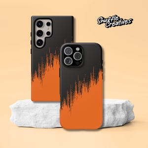 Grunge Aura Orange Phone Case - Premium Tough Case For iPhone 16/15/14/13, iPhone 16 Pro/Pro Max | Samsung Galaxy S25/S24/S23 Ultra/S25+