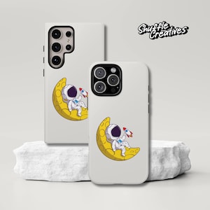 Funda para teléfono con diseño de astronauta divertido - Funda resistente de primera calidad - iPhone 16, 15, 14, 13, iPhone 16 Pro, Pro Max / Samsung Galaxy S25 Ultra, S24 S23 S22