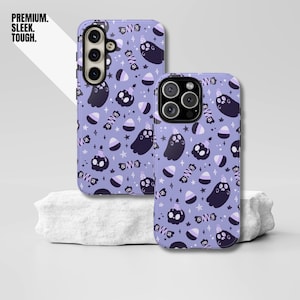 Cute Purple Halloween Phone Case, Premium Tough Case - iPhone 16, 15, 14, 13, iPhone 16 Pro, Pro Max | Samsung Galaxy S24 Ultra, S25 S23 S22