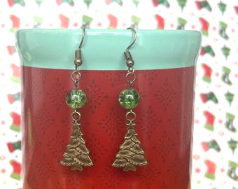 Christmas tree earrings. All Hypoallergenic