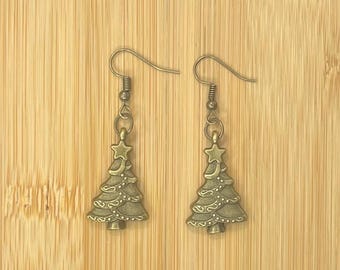 Christmas tree earrings. All Hypoallergenic