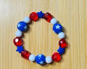 Pulseras elásticas patrióticas para niños