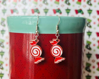 Christmas candy earrings. All Hypoallergenic