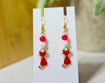 Cat earrings | Hypoallergenic