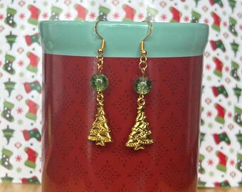 Christmas tree earrings. All Hypoallergenic
