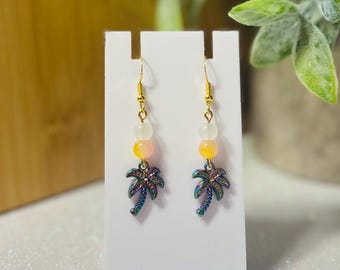 Metallic earrings. Hypoallergenic