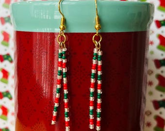Christmas bead earrings. All Hypoallergenic