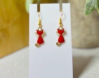 Cat Earrings | Hypoallergenic Jewelry