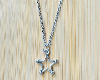 Silver celestial charm necklace